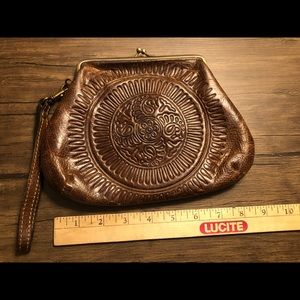 Patricia Nash Leather Clutch